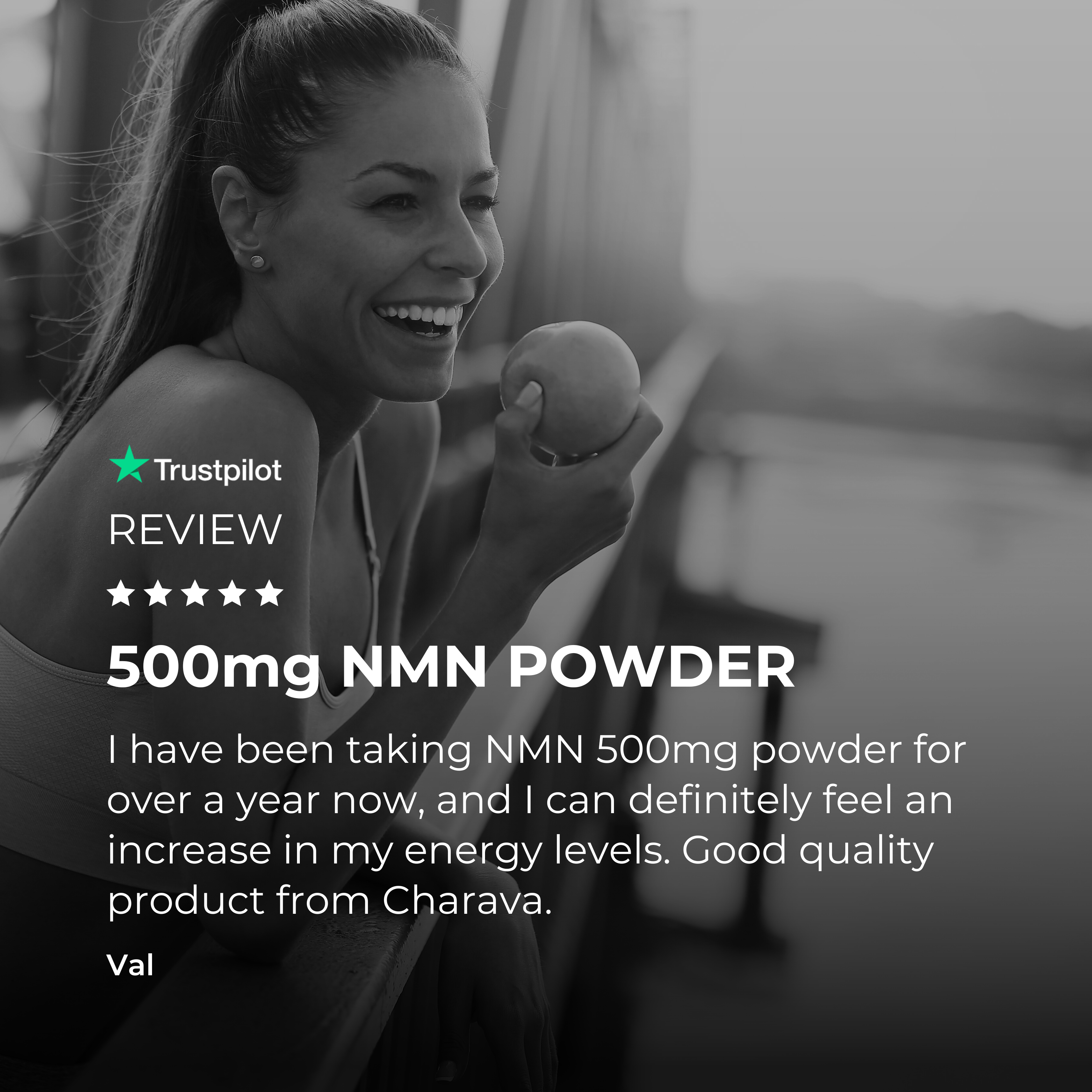 Charava South Africa NMN powder 500mg vegan nonmgo review