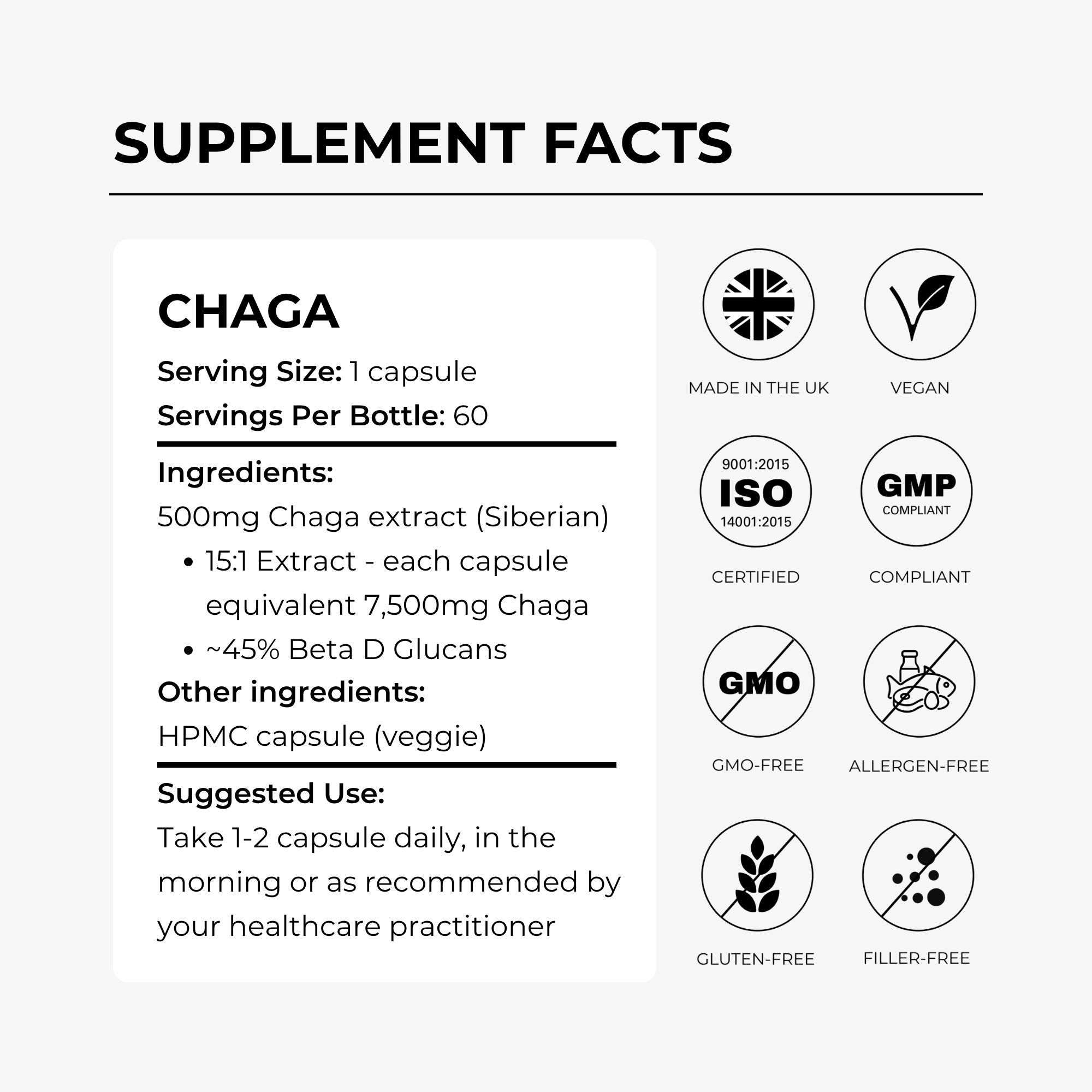 Chaga 500mg