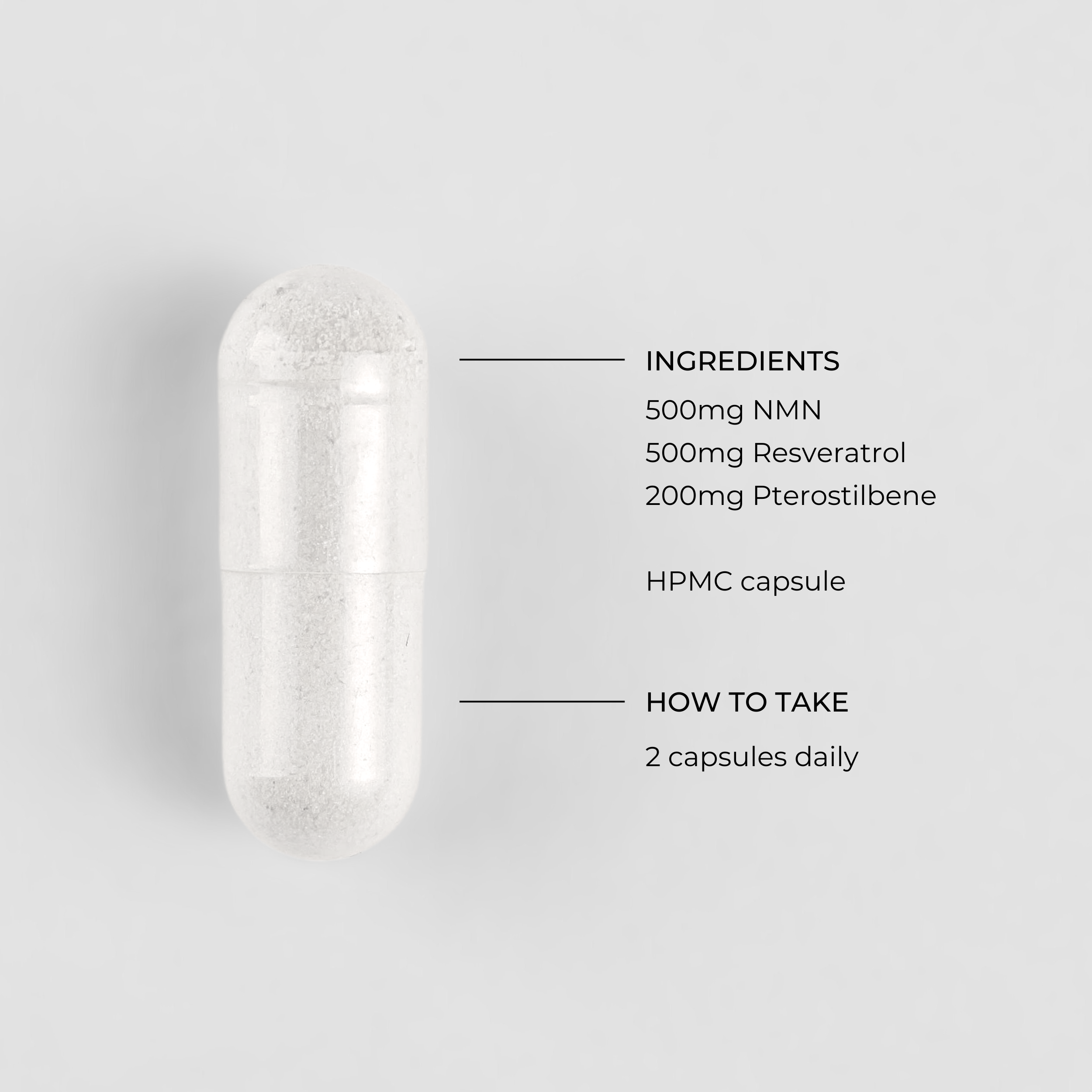 NMN+1200 (NMN, Resveratrol, Pterostilbene)
