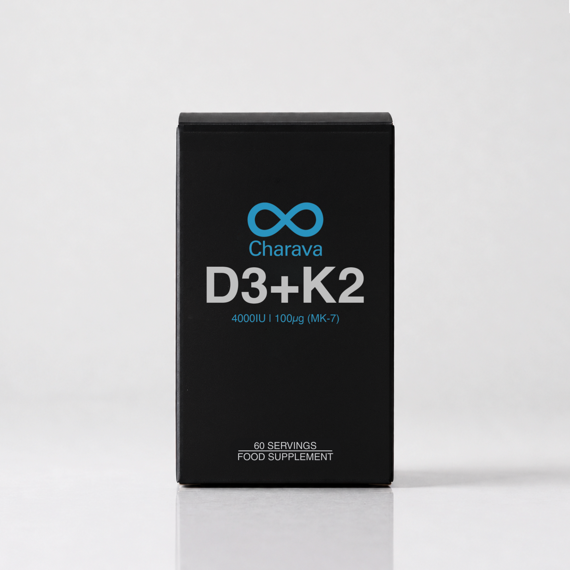 Charava Vitamin D3 (1000IU) + K2 (MK-7) (100 IU)