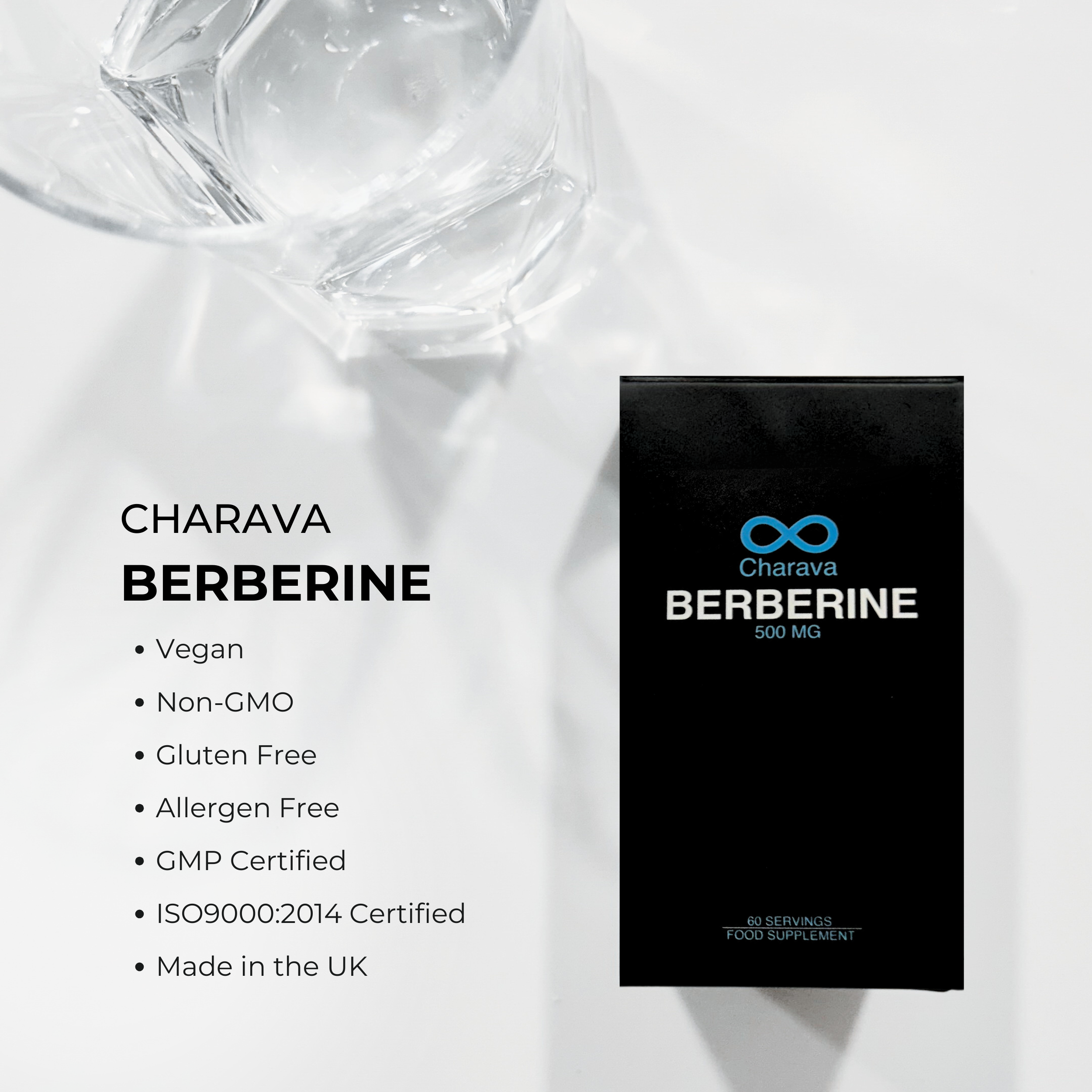 Charava South Africa Berberine 500mg made in the uk