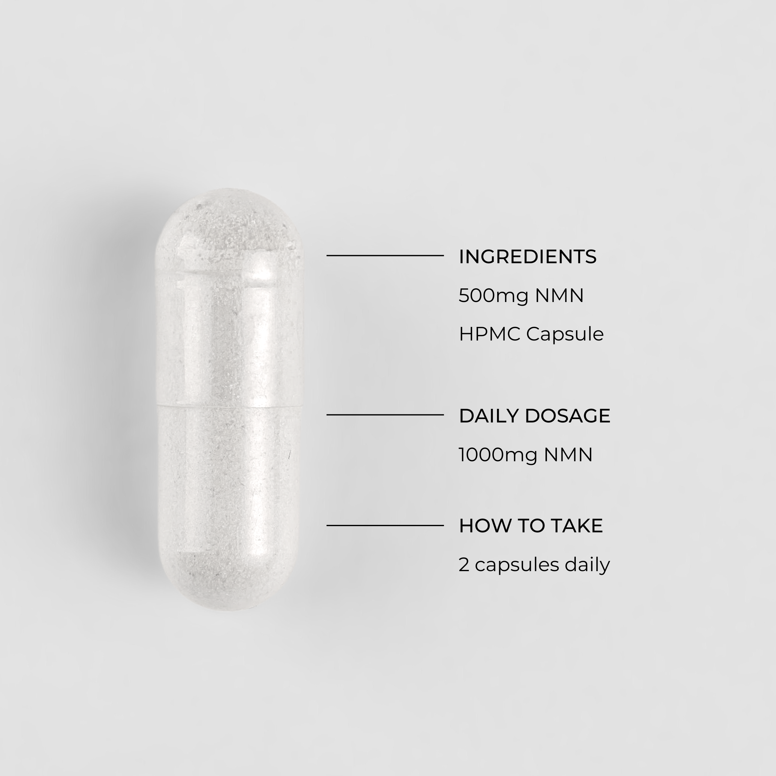 Charava_South_Africa_NMN_1000_dosage_ingredients