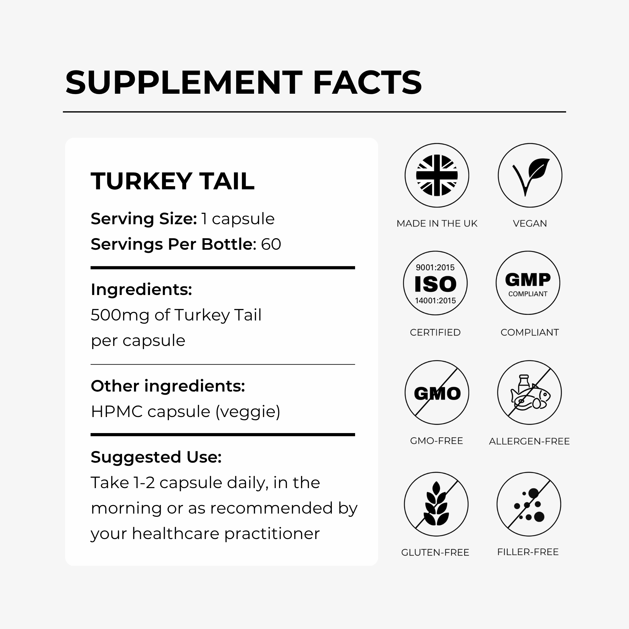 Turkey Tail 500mg