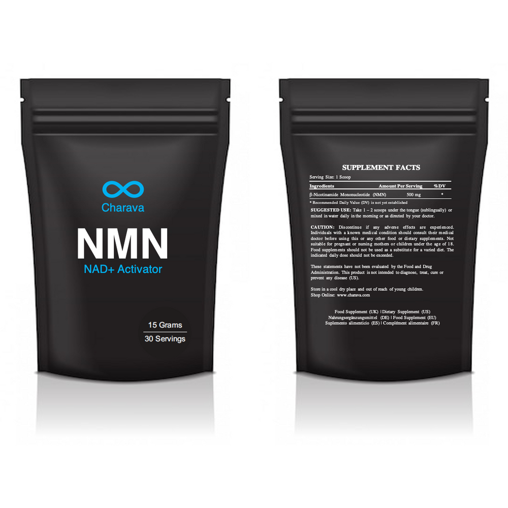 Nmn Powder Labels Organic NMN Powder | Nicotinamide Mononucleotide Powder | Charava SA